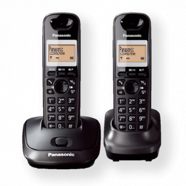 Panasonic Cordless KX-TG2512FXT Black, Caller ID, Wireless connection, Phonebook capacity 50 entries, Conference call, Built-in 