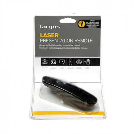 Targus Laser Presentation Remote Weight 57 g, Black, Grey, Plastic