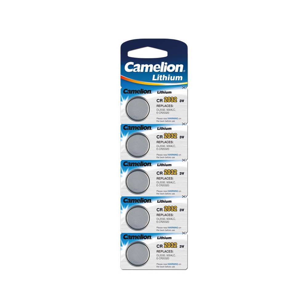 Camelion CR2032-BP5 CR2032, Lithium, 5 pc(s)