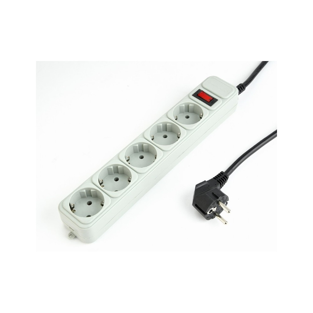 Power Cube SPG3-B-6C surge protector, 5 sockets, 6ft Gembird