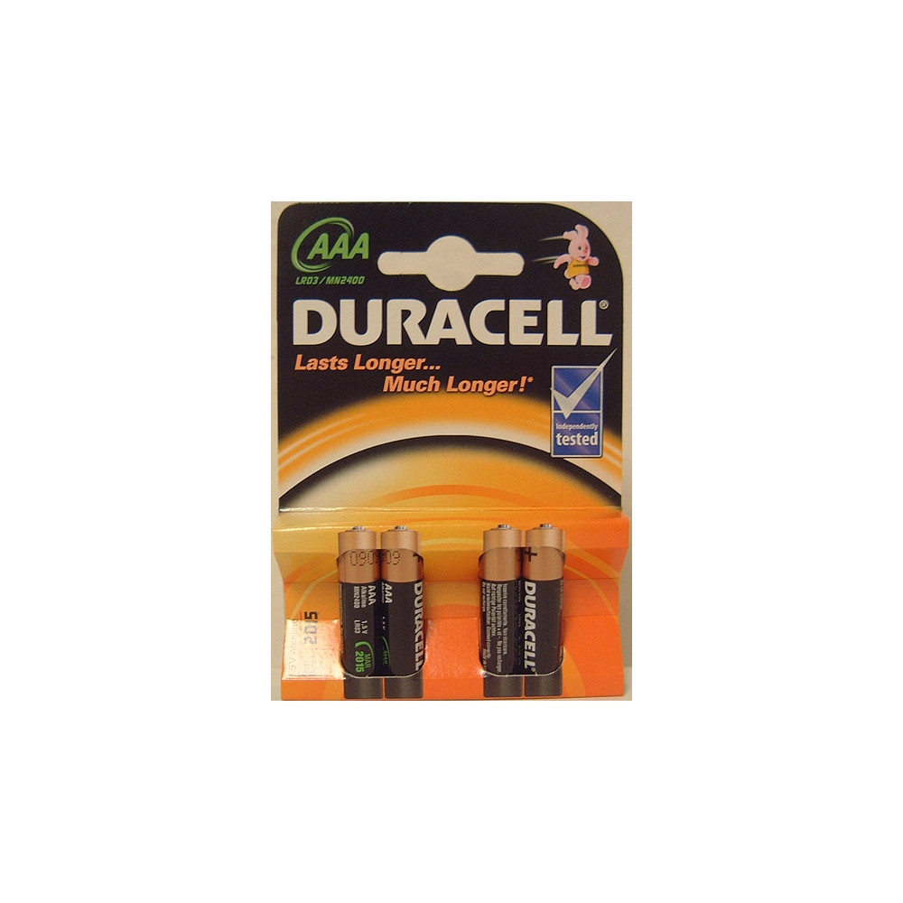 Duracell AAA/LR03, Alkaline Basic MN2400, 4 pc(s)