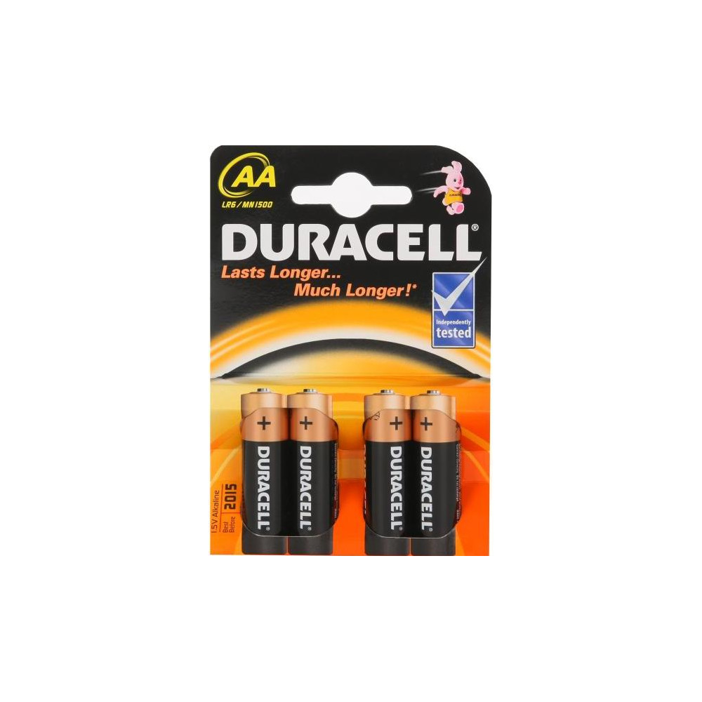 Duracell AA/LR6, Alkaline Basic MN1500, 4 pc(s)