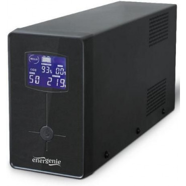 EnerGenie UPS with USB and LCD display, Black 850 VA, 510 W, 220 V