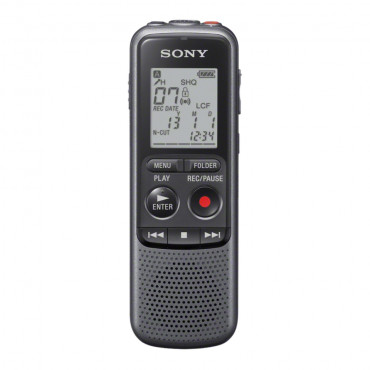 Sony ICD-PX240 Black, Grey, MP3 playback, LCD Display, MAX. RECORDING TIME MP3 8KBPS (MONAURAL)1043 Hrs 0 MinMAX. RECORDING TIME