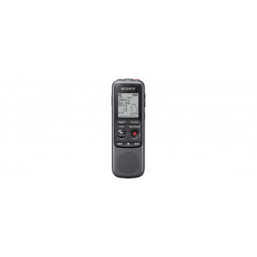 Sony ICD-PX240 Black, Grey, MP3 playback, LCD Display, MAX. RECORDING TIME MP3 8KBPS (MONAURAL)1043 Hrs 0 MinMAX. RECORDING TIME