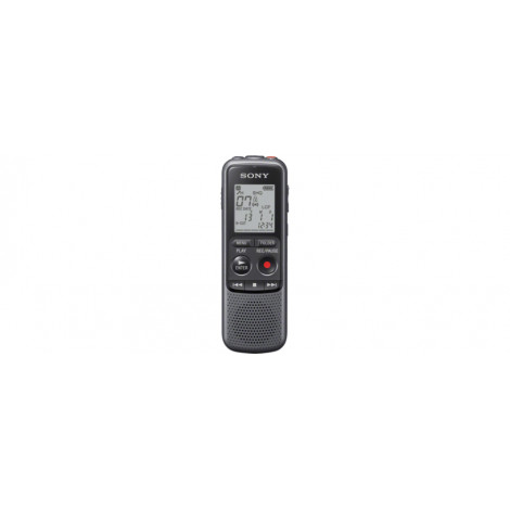 Sony ICD-PX240 Black, Grey, MP3 playback, LCD Display, MAX. RECORDING TIME MP3 8KBPS (MONAURAL)1043 Hrs 0 MinMAX. RECORDING TIME