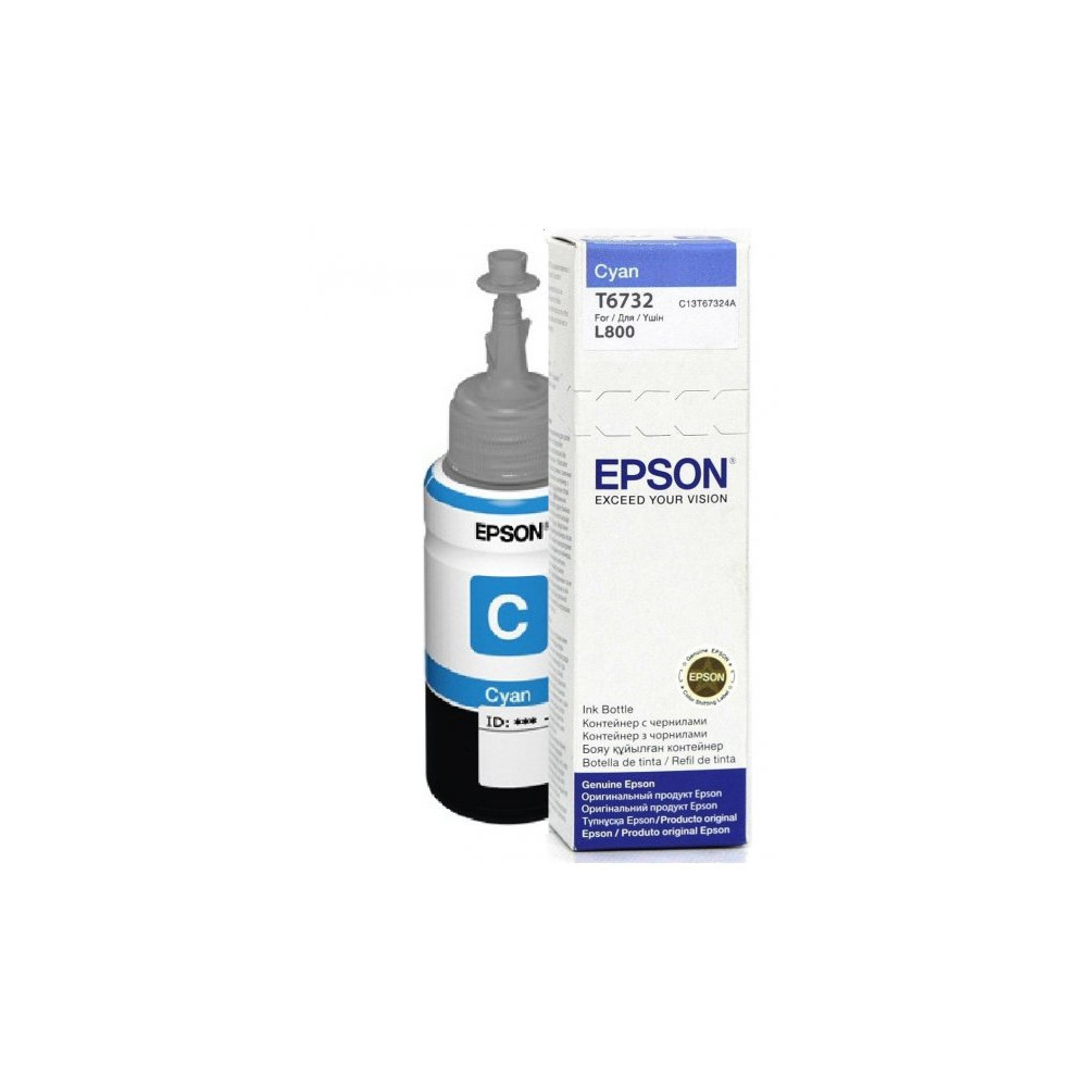 Epson T6732 Ink bottle 70ml Ink Cartridge, Cyan