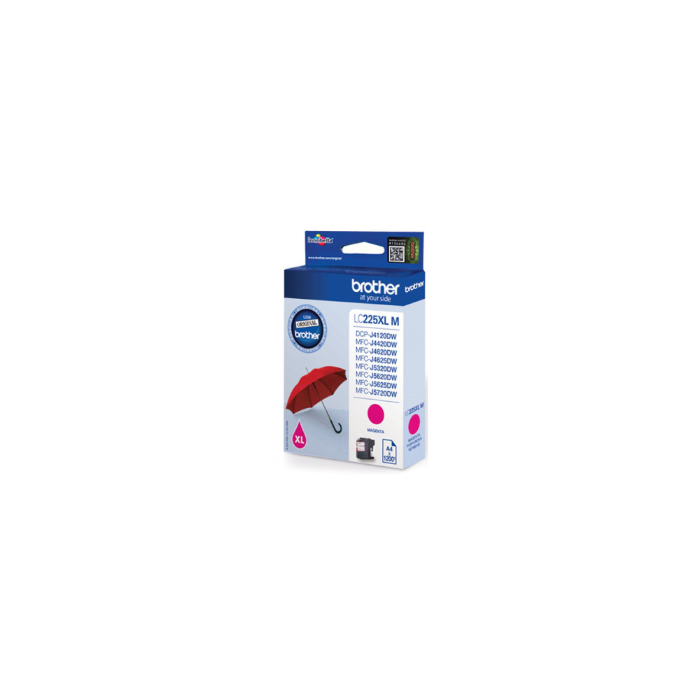 Brother LC-225XLM Ink Cartridge, Magenta