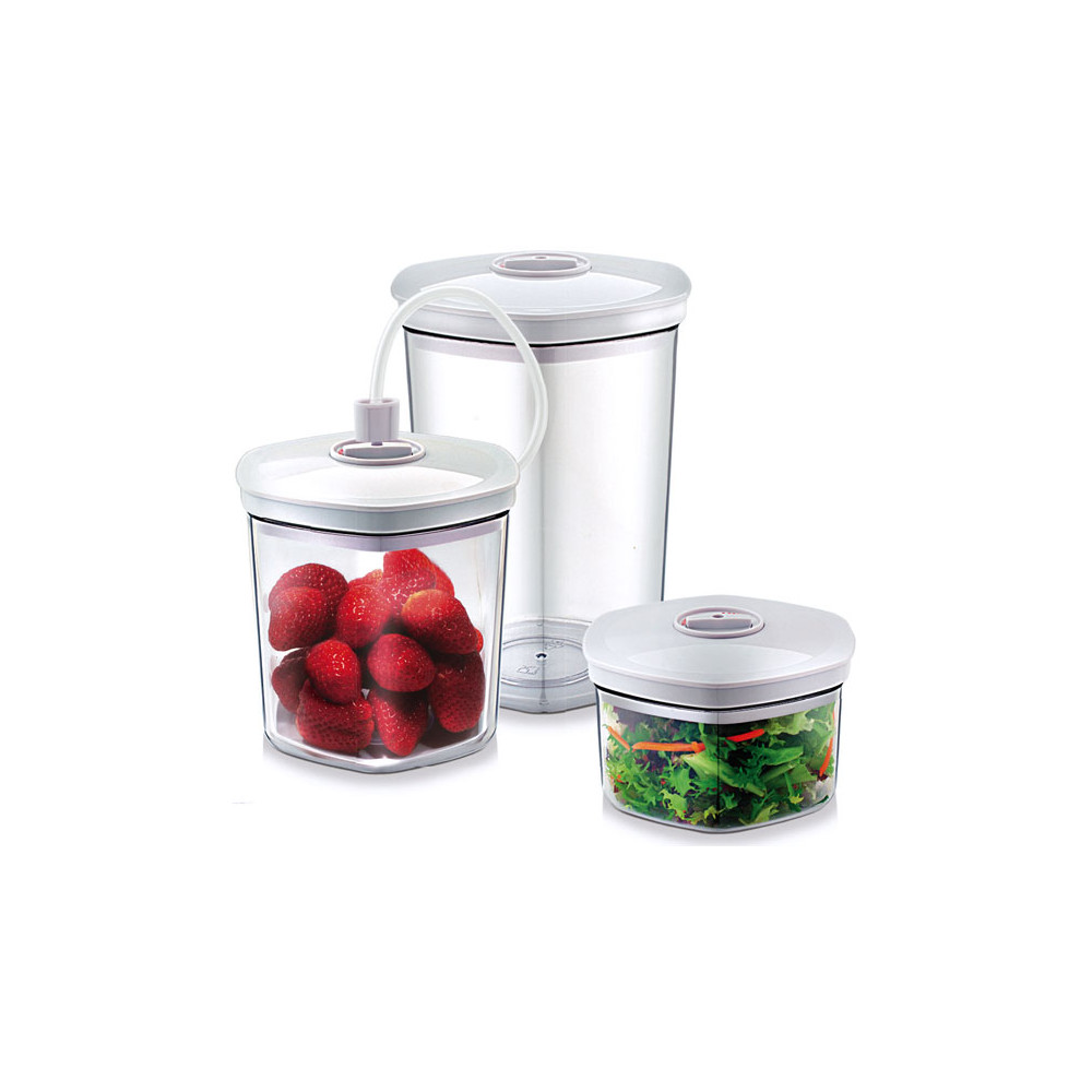 Caso Vacuum Canister Set 01260 3 canisters, White