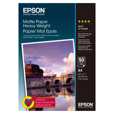 Epson Matte Paper Heavy Weight, DIN A4, 167g/m , 50 Sheets