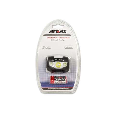 Arcas Headlight ARC5 1 LED+2 Flood light LEDs, 5 W, 160 lm, 4+3 light functions