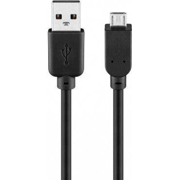 Goobay USB 2.0 Hi-Speed cabel 93918 1 m, USB 2.0 micro male (type B), USB 2.0 male (type A)