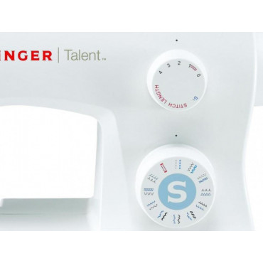 Sewing machine Singer SMC 3323 White, Number of stitches 23, Automatic threading