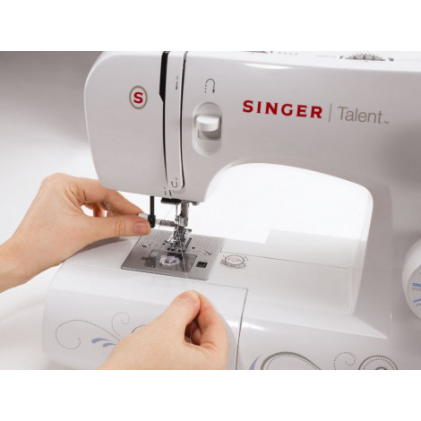 Sewing machine Singer SMC 3323 White, Number of stitches 23, Automatic threading