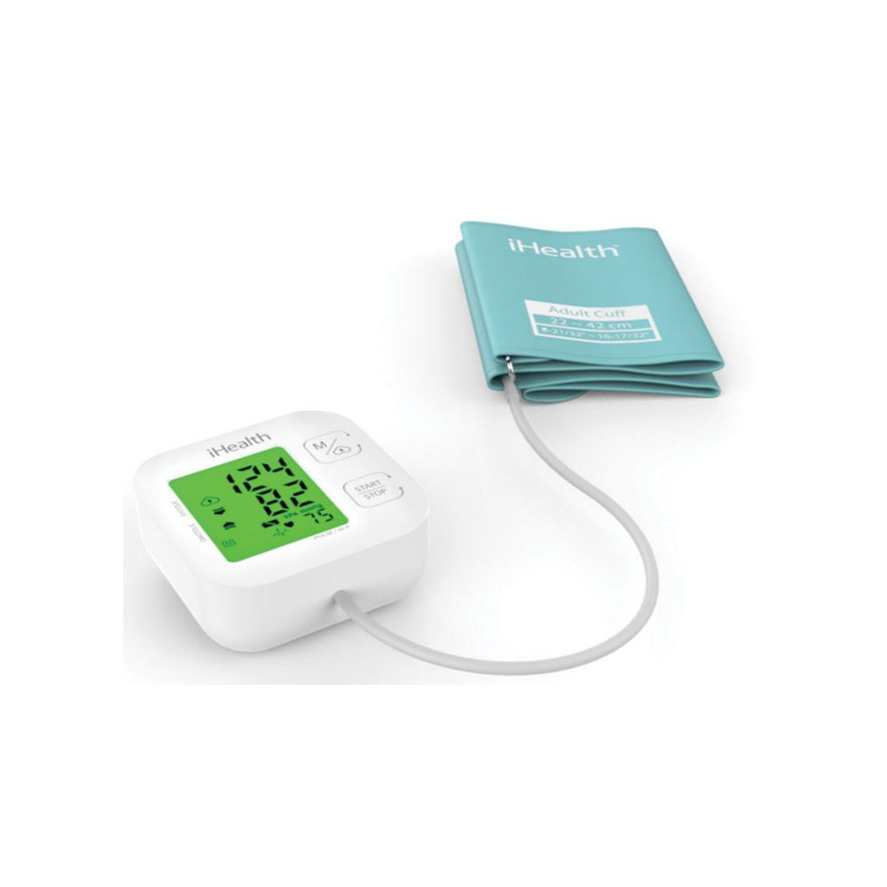 iHealth Track KN-550BT Wireless Bluetooth connection, White/Blue, Weight 438 g, Calculation of blood pressure (systolic and dias