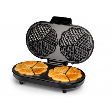 Tristar Waffle maker WF-2120 1200 W, Number of pastry 10, Heart shaped, Black