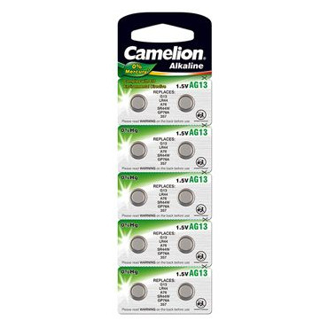 Camelion AG13/LR44/357, Alkaline Buutoncell, 10 pc(s)