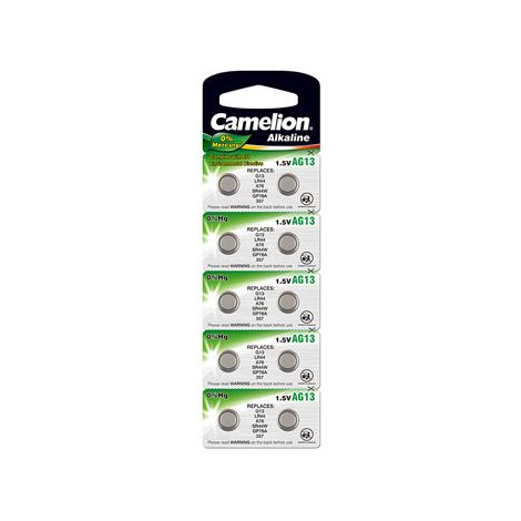 Camelion AG13/LR44/357, Alkaline Buutoncell, 10 pc(s)