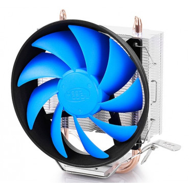 Deepcool "Gammaxx 200T" universal cooler, 2 heatpipes, 120mm PWM fan, Intel Socket LGA115X / 775, 95 W TDP and AMD Socket FMxx/A