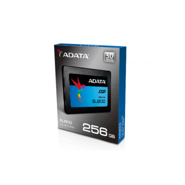 ADATA Ultimate SU800 256 GB, SSD form factor 2.5", SSD interface SATA, Read speed 560 MB/s, Write speed 520 MB/s