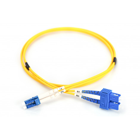 Digitus Patch Cord FO, Duplex, LC to SC SM OS2 09/125 , 1 m