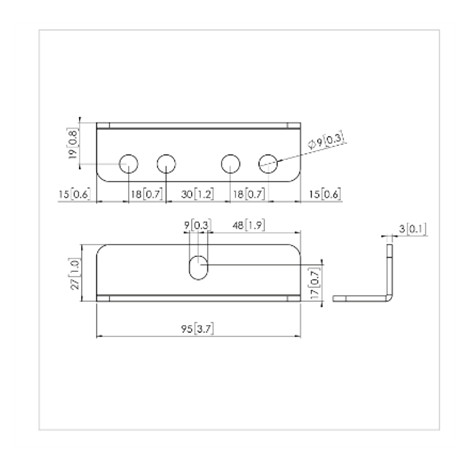 Vogels PFA 9126 Bracket kit for PFB 34xx, Silver