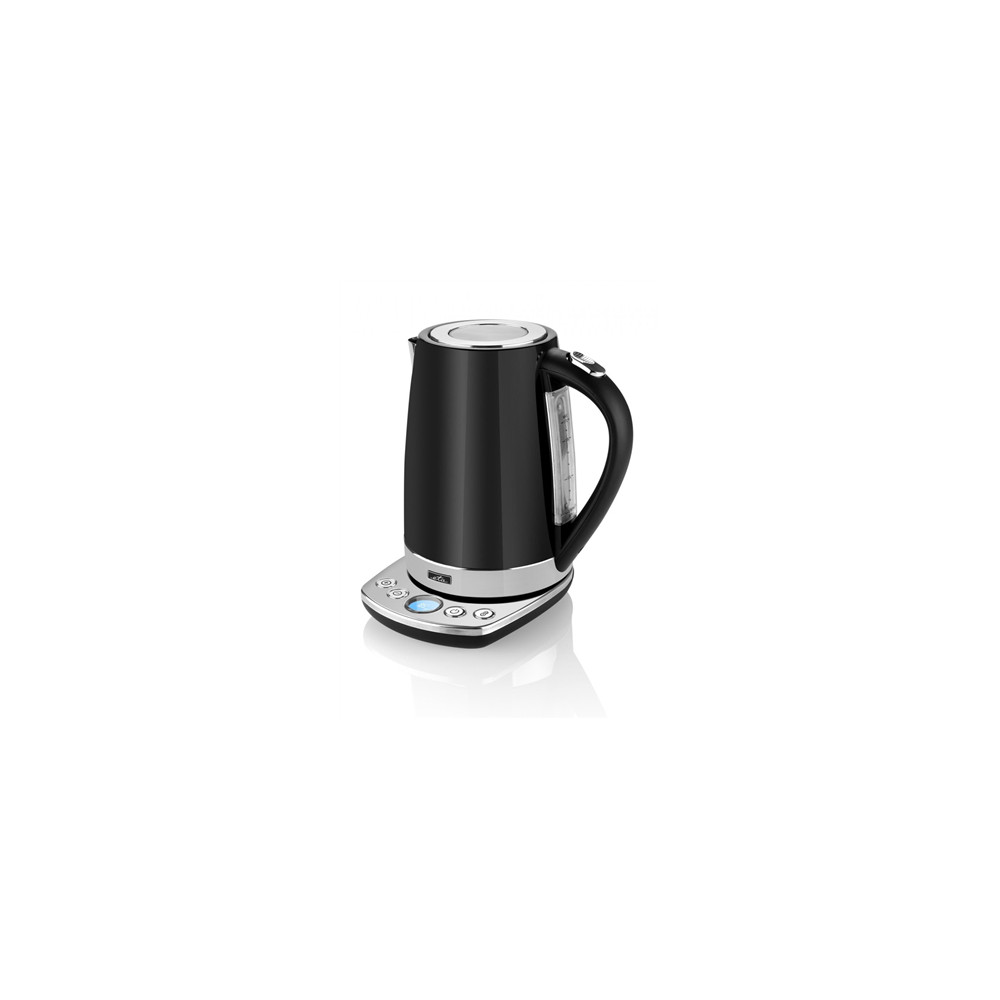 ETA Kettle ETA158790000 With electronic control, Stainless steel, Black, 2200 W, 360 rotational base, 1.7 L