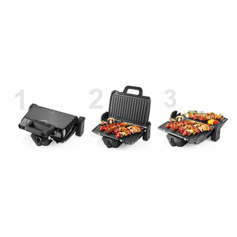 ETA Electric grill ETA415590000 Contact, 1600 W, Black