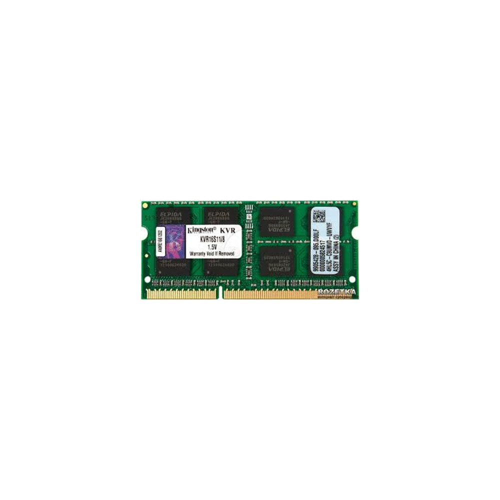 Kingston 8 GB, DDR3, 1600 MHz, Notebook, Registered No, ECC No