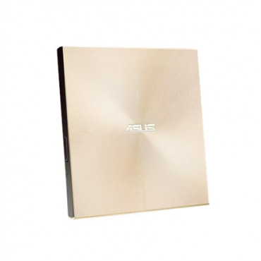 Asus ZenDrive U9M Interface USB 2.0, DVD RW, CD read speed 24 x, CD write speed 24 x, Gold