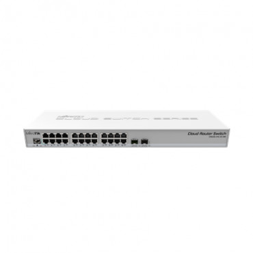 MikroTik Cloud Router Switch CRS326-24G-2S+RM Managed L3, Rack mountable, 1 Gbps (RJ-45) ports quantity 24, SFP+ ports quantity 