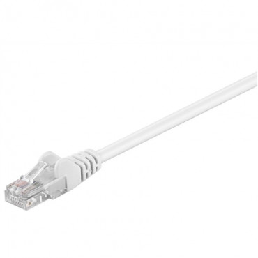 Goobay CAT 5e patch cable, U/UTP RJ45 male (8P8C), RJ45 male (8P8C), 15 m, White