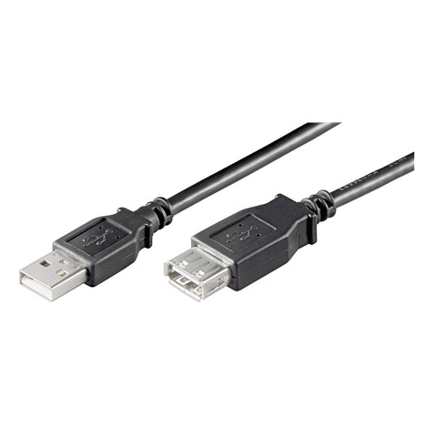 Goobay USB 2.0 Hi-Speed extension cable USB 2.0 male (type A), USB 2.0 female (type A), 3 m, Black