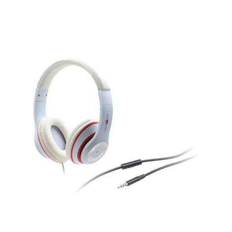 Gembird MHS-LAX-W Stereo headset "Los Angeles" 3.5mm (1/8 inch), Headband, Microphone, 3.5 mm, White, No, No, White