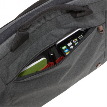 Case Logic Era Attaché Fits up to size 14 ", Obsidian, Shoulder strap, Messenger - Briefcase