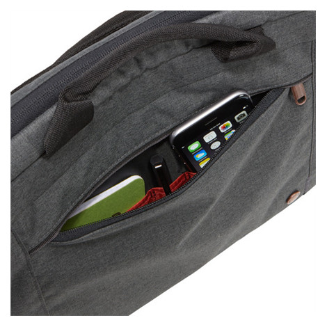 Case Logic Era Attaché Fits up to size 14 ", Obsidian, Shoulder strap, Messenger - Briefcase