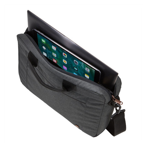 Case Logic Era Attaché Fits up to size 14 ", Obsidian, Shoulder strap, Messenger - Briefcase