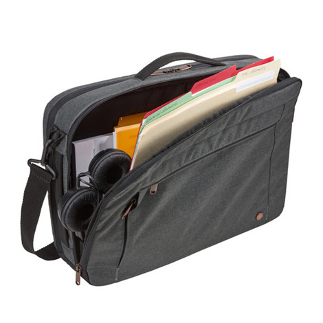 Case Logic Era Hybrid Briefcase Fits up to size 15.6 ", Obsidian, Shoulder strap, Messenger - Briefcase/Backpack