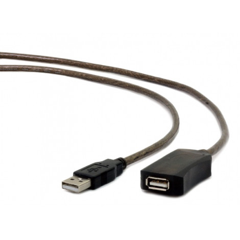 Cablexpert Active USB 2.0 extension cable UAE-01-10M USB, USB 2.0 female (type A), 10 m, Black