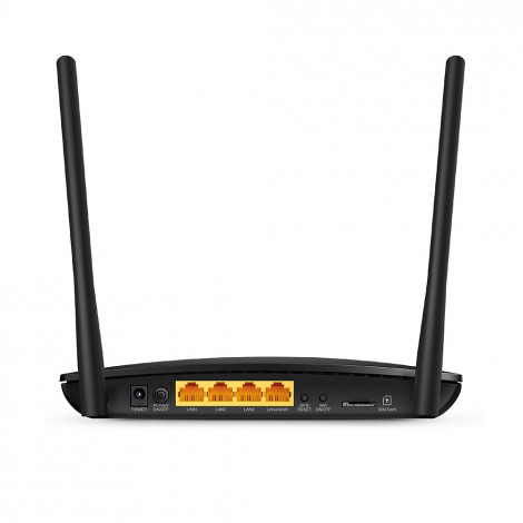 TP-LINK 4G LTE Router TL-MR6400 802.11n, 300 Mbit/s, 10/100 Mbit/s, Ethernet LAN (RJ-45) ports 3, 4G, Antenna type 2xExternal, L