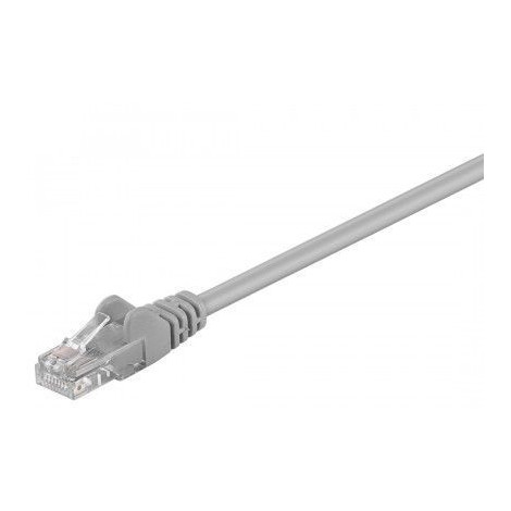 Goobay 68352 CAT 5e patch cable, U/UTP, grey, 15m