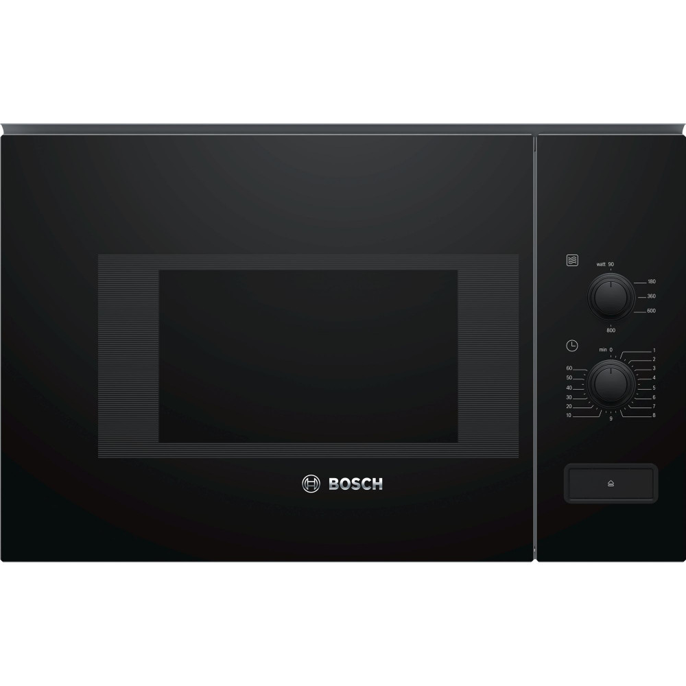 Bosch Microwave Oven BFL520MB0 20 L, Rotary knob, 800 W, Black, Built-in, Defrost function