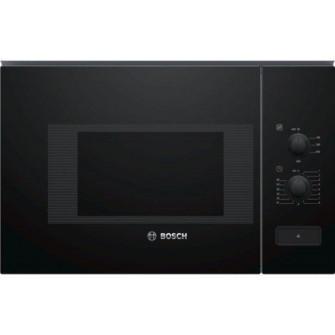 Bosch Microwave Oven BFL520MB0 20 L, Rotary knob, 800 W, Black, Built-in, Defrost function