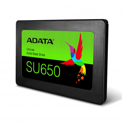 ADATA Ultimate SU650 3D NAND SSD 480 GB, SSD form factor 2.5 , SSD interface SATA, Write speed 450 MB/s, Read speed 520 MB/s