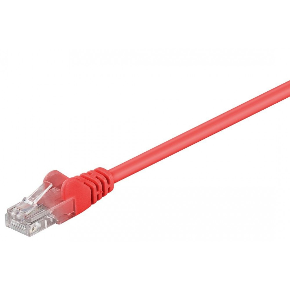 Goobay 95561 CAT 5e patch cable, U/UTP, red, 1.5 m