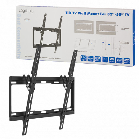 Logilink BP0012 TV Wall mount, 32 55", tilt -14 , 25 mm