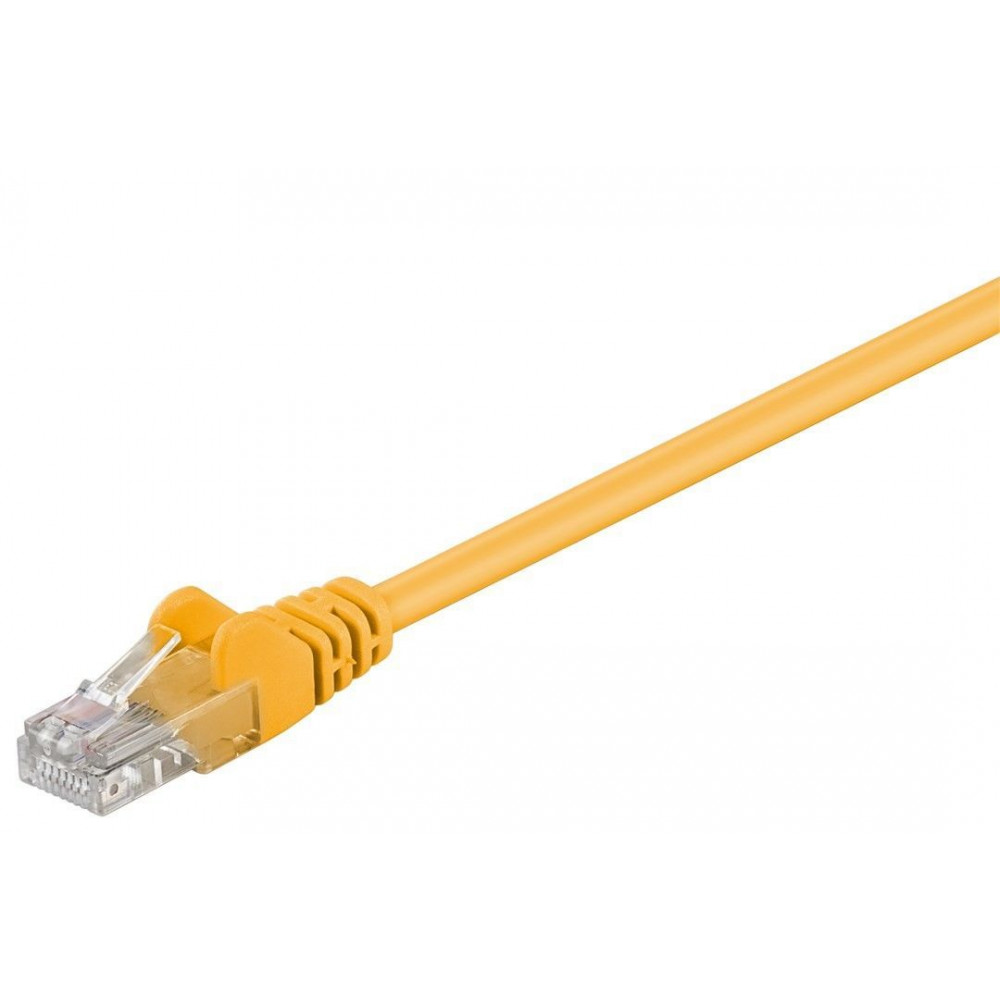 Goobay CAT 5e patch cable, U/UTP 95556 1.5 m, Yellow