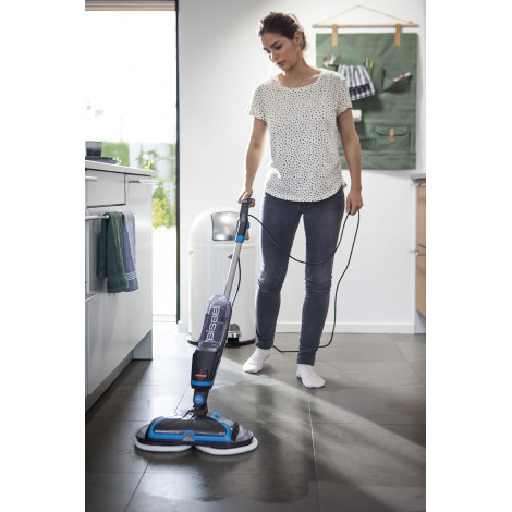 Bissell Mop SpinWave Corded operating, Washing function, Power 105 W, Blue/Titanium