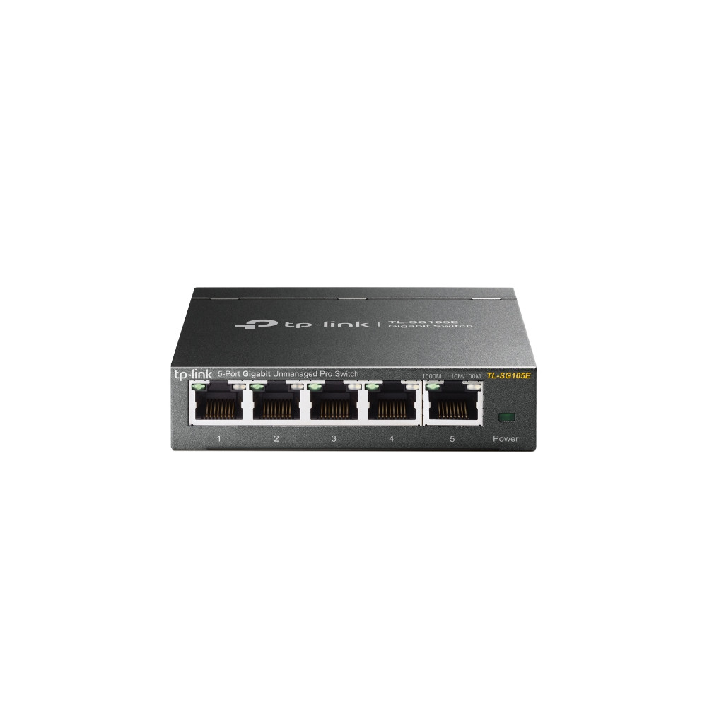 TP-LINK Switch TL-SG105E Web Management, Desktop, 1 Gbps (RJ-45) ports quantity 5, Power supply type External