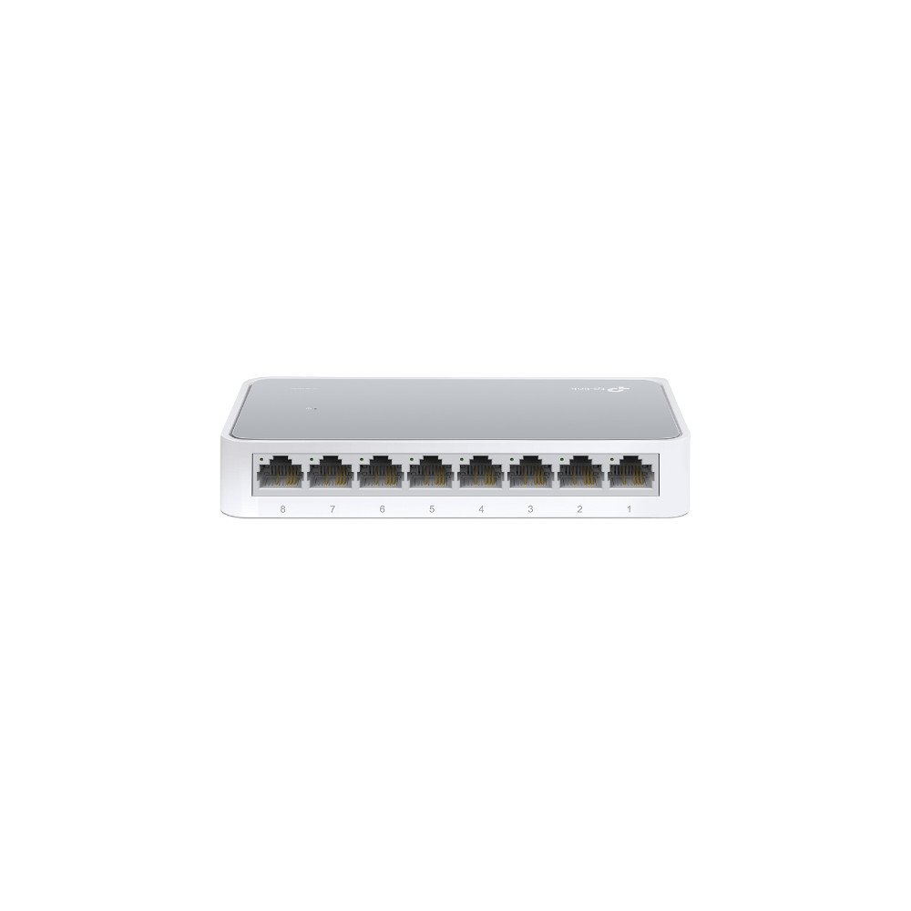 TP-LINK Switch TL-SF1008D Unmanaged, Desktop, 10/100 Mbps (RJ-45) ports quantity 8, Power supply type External